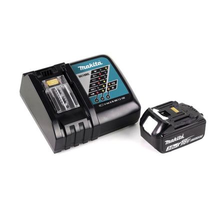 Makita DGA 504 RF1J Akku Winkelschleifer 18V 125mm Brushless + 1x Akku 3,0Ah + Ladegerät + Schutzhaube + Makpac