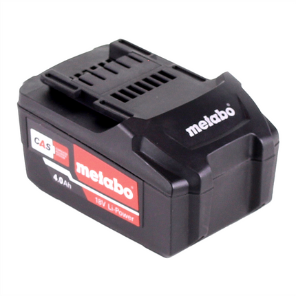 Metabo Battery Set : 2x Li-Power Batteries 4.0 Ah 18 V CAS Li-Ion - charge level indicator (2x 625591000)