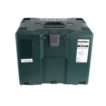 Metabo MKS 18 LTX 58 Akku Metall Handkreissäge 18V 165 mm ( 600771840 ) + 2x Akku 5,5Ah + Ladegerät + MetaLoc