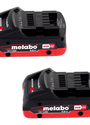 Metabo AG 18 cordless blower 18 V + 2x LiHD battery 4.0 Ah + charger