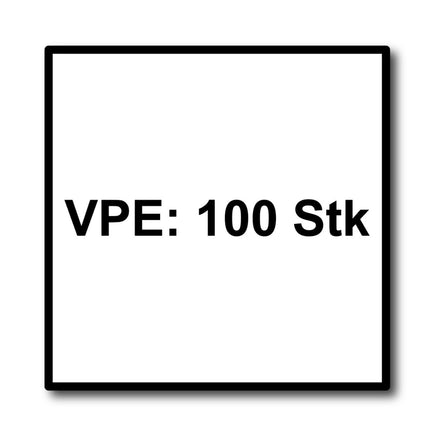 Tornillos para fachada Meisterling 4,8x25 mm 100 piezas (010020000001) 12 mm cabeza plana blanco con rosca parcial Torx Acero inoxidable V2A
