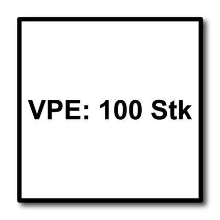 Meisterling Vis de façade 5,5x45 mm, 100 pcs., tête plate 12 mm, filetage partiel, empreinte Torx, acier inoxydable V4A, anthracite (010030000321)