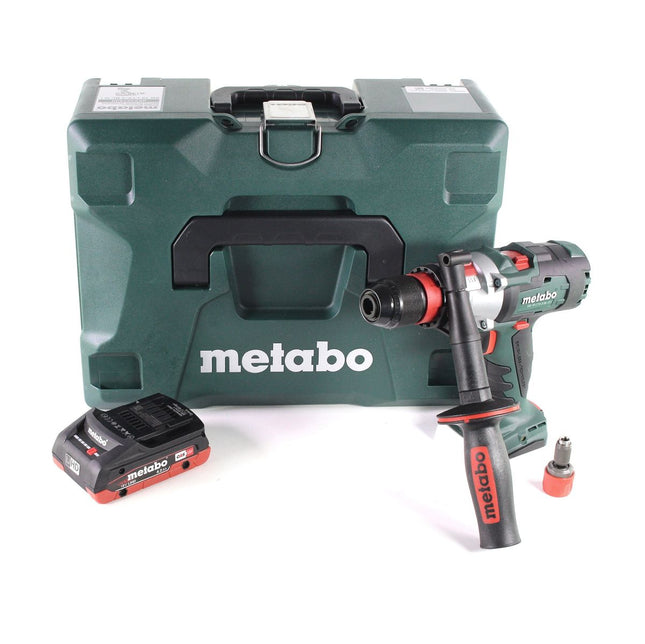 Metabo SB 18 LTX-3 BL QI taladro percutor a batería 18 V 120 Nm sin escobillas + 1x batería LiHD 4,0 Ah + metaBOX - sin cargador