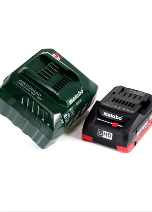 Ponceuse à bande à batterie Metabo RB 18 LTX 60 18 V 60 mm + 1 batterie LiHD 4,0 Ah + chargeur