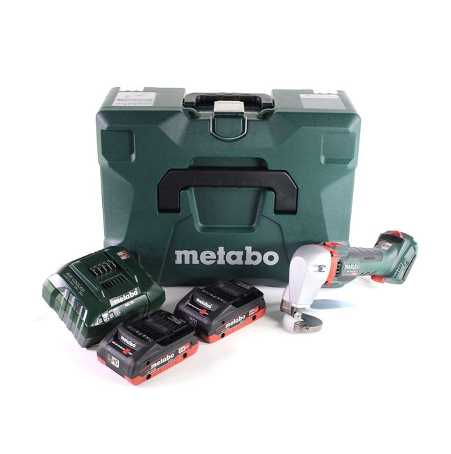 Metabo SCV 18 LTX BL 1.6 Cordless Metal Shears 18 V Brushless + 2x LiHD Batteries 4.0 Ah + Charger + MetaLoc Case