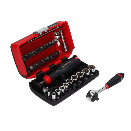 Juego de llaves de vaso Facom R2NANO 38 piezas 1/4'' (834486) + estuche