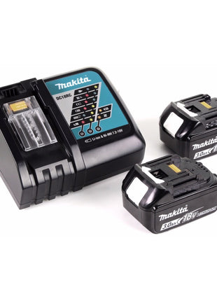 Makita BTW 450 RFE 18 V Li-ion Akku-Schlagschrauber + 2x Makita BL1830 B Akku + DC18RC Lader + Koffer - Toolbrothers