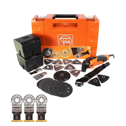 FEIN MultiMaster Top FMM 350 QSL  Utensile multifunzione in valigetta da trasporto + Accessori da 43 pezzi