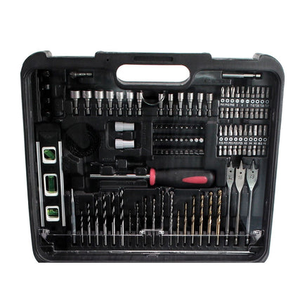 Taladro percutor inalámbrico Makita DHP 453 SMWX 18 V 42 Nm + 1x batería 4,0 Ah + cargador + set de accesorios 101 piezas + estuche