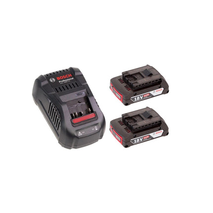 Lama per sega a nastro in metallo duro Bosch GSA 18V-LI 18 V + 2 batterie da 2,0 Ah + caricatore