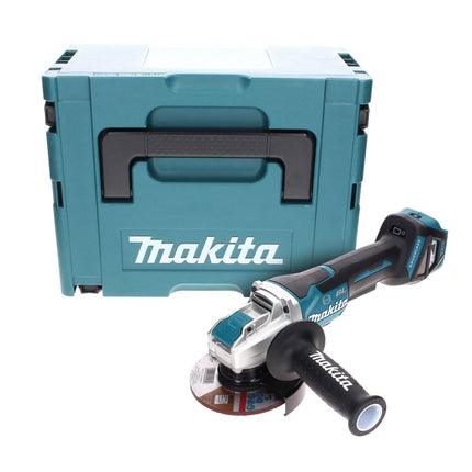 Makita DGA 519 ZJ Cordless angle grinder 18 V 125 mm Brushless X-Lock Solo + Makpac - without battery, without charger