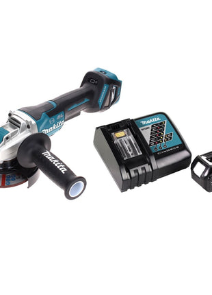 Smerigliatrice angolare a batteria Makita DGA 519 RF1 18 V 125 mm Brushless X-Lock + 1x batteria ricaricabile 3,0 Ah + caricatore