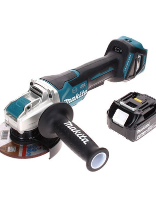 Makita DGA 519 M1 Cordless angle grinder 18 V 125 mm Brushless X-Lock + 1x battery 4.0 Ah - without charger