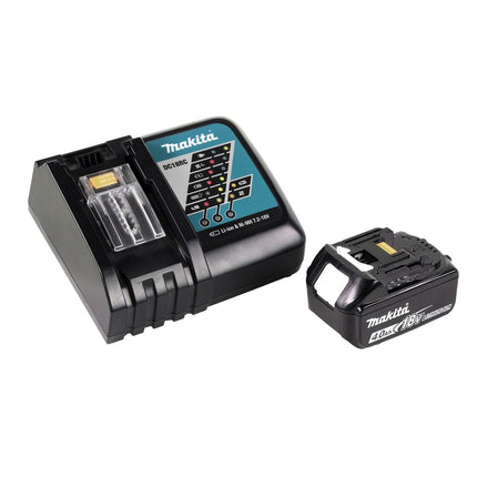 Makita DGA 519 RM1J Amoladora angular sin cable 18 V 125 mm Brushless X-Lock + 1x batería 4.0 Ah + cargador + Makpac