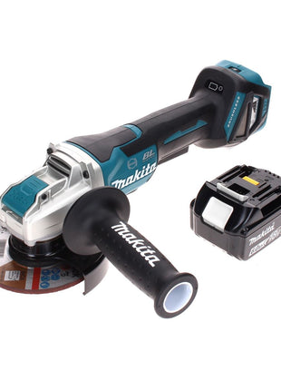 Smerigliatrice angolare a batteria Makita DGA 519 G1 18 V 125 mm Brushless X-Lock + 1x batteria ricaricabile 6,0 Ah - senza caricabatterie