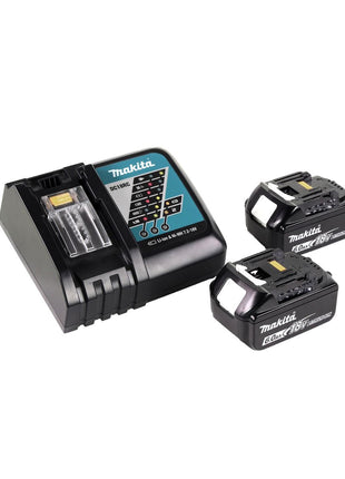 Makita DGA 519 RGJ Cordless angle grinder 18 V 125 mm Brushless X-Lock + 2x rechargeable battery 6.0 Ah + charger + Makpac