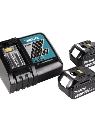 Makita BML 802 RG Lampa akumulatorowa do akumulatorów 14,4 i 18V + 2x akumulator 6,0 Ah + ładowarka