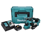 Makita DKP 181 RT1J Pialla a batteria 82 mm 18 V brushless + 1x batteria ricaricabile 5,0 Ah + caricabatterie + Makpac