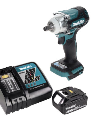 Makita DTW 300 RF1 cordless impact wrench 18 V 330 Nm 1/2" brushless + 1x rechargeable battery 3.0 Ah + charger