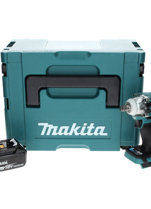 Makita DTW 300 M1J cordless impact wrench 18 V 330 Nm 1/2" brushless + 1x rechargeable battery 4.0 Ah + Makpac - without charger