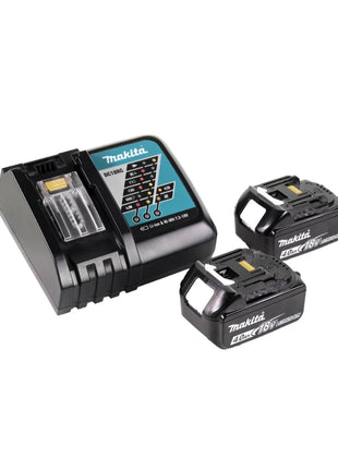 Makita DTW 300 RMJ Avvitatore ad impulsi a batteria 18V 330Nm 1/2" Brushless + 2x Batterie 4,0 Ah + Caricabatterie + Valigetta Makpac