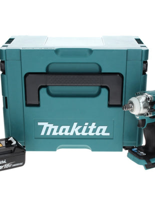 Makita DTW 300 T1J cordless impact wrench 18 V 330 Nm 1/2" brushless + 1x rechargeable battery 5.0 Ah + Makpac - without charger