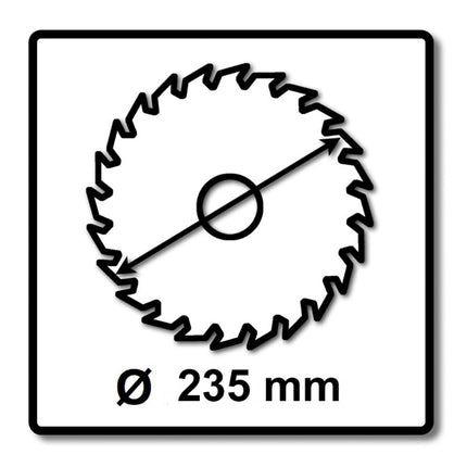 Makita CCM23524G SPECIALIZED EFFICUT Sägeblatt 235 x 30 x 1,5 mm 2 Stk. ( 2x E-01915 ) 24 Zähne für Holz