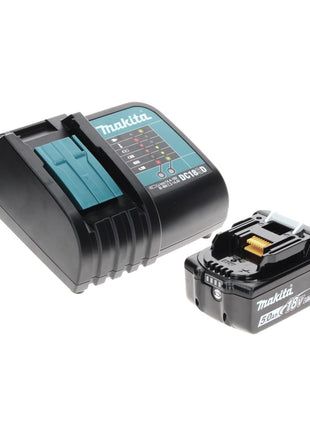 Makita DHP 456 ST1TX Trapano avvitatore con percussione a batteria 18 V 50 Nm + 1x Batteria 5,0 Ah + Caricabatterie + Set di 70 punte + Valigetta in alluminio TX