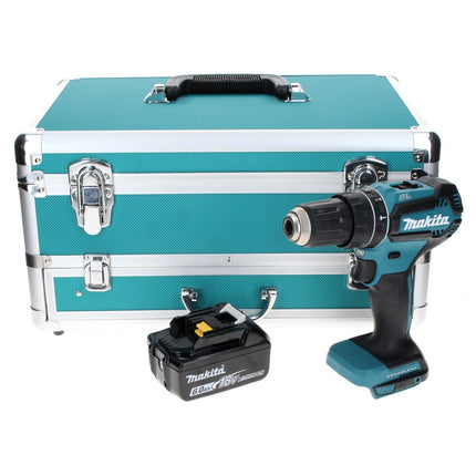 Makita DHP 485 G1TX Akku Schlagbohrschrauber 18 V 50 Nm Brushless + 1x Akku 6,0 Ah + 70 tlg. Bit Bohrer Set + TX Alu Koffer - ohne Ladegerät