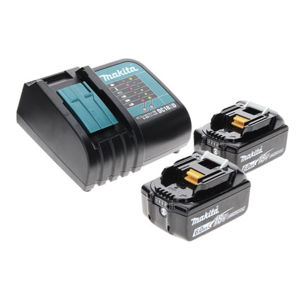 Makita DTW 285 SGTX Akku Schlagschrauber 18 V 280 Nm 1/2" Brushless + 2x Akku 6,0 Ah + Ladegerät + 70 tlg. Bit Bohrer Set + TX Alu Koffer