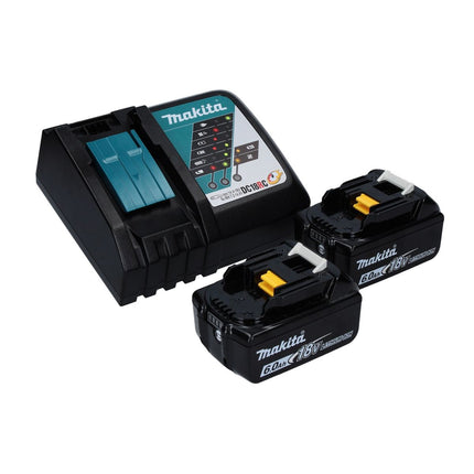 Makita DUC 256 RG Motosega a batteria 36 V ( 2x 18 V ) Brushless 25 cm + 2x batteria 6,0 Ah + caricabatterie