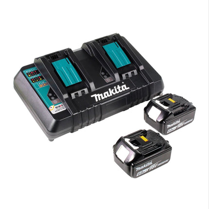 Makita DUC 256 PG Cordless chainsaw 36 V ( 2x 18 V ) Brushless 25 cm + 2x battery 6.0 Ah + double charger