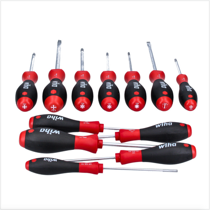 Wiha 302HK12 juego de destornilladores SoftFinish 12 piezas - ranurado, Phillips, Pozidriv, Torx (41002)