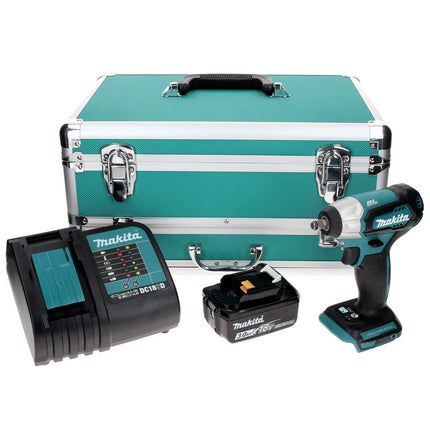 Makita DTW 180 SF1TX Akku Schlagschrauber 18 V 180 Nm 3/8" Brushless + 1x Akku 3,0 Ah + Ladegerät + 70 tlg. Bit Bohrer Set + TX Alu Koffer