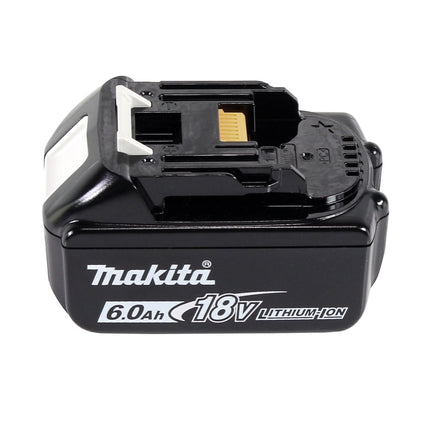 Makita DGA 506 G1J Cordless angle grinder 18 V 125 mm brushless + 1x rechargeable battery 6.0 Ah + Makpac - without charger