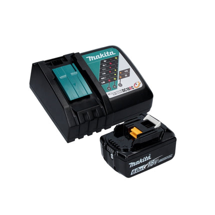 Makita DGA 506 RG1J Cordless angle grinder 18 V 125 mm brushless + 1x rechargeable battery 6.0 Ah + charger + Makpac