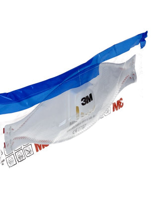 3M FFP3 Aura 9332+ Mascherina respiratoria con valvola 3 pz. EN149:2001 FFP3 NR D - per materiali isolanti e legno duro