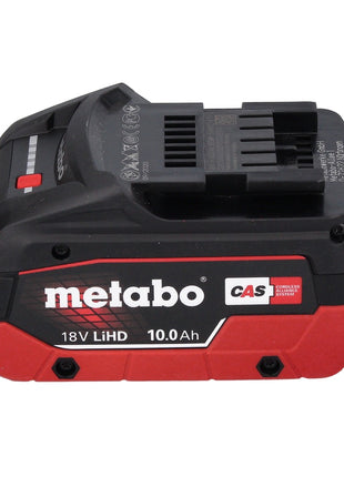 Set di batterie Metabo 18V: 2 batterie LIHD da 10,0Ah + caricabatterie doppio ASC 145 DUO - Sistema CAS