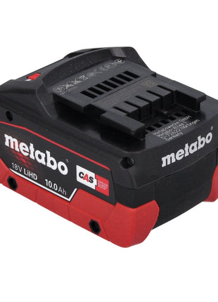 Set di batterie Metabo 18V: 2 batterie LIHD da 10,0Ah + caricabatterie doppio ASC 145 DUO - Sistema CAS