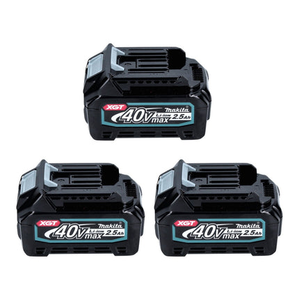 Makita Power Source Kit 40 V max. with 3x BL 4025 battery 2.5 Ah XGT ( 3x 191B36-3 ) + DC 40 RA fast charger XGT LXT ( 191E07-8 )