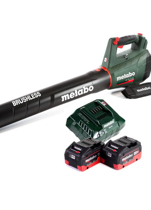 Metabo LB 18 LTX BL Soffiatore a batteria 18V Brushless + 2x Batterie 8,0 Ah + Caricabatterie