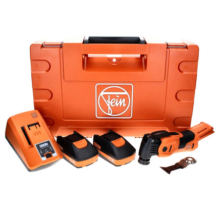 Fein MultiMaster AMM 700 MAX C Akku Oszillierer 18 V Starlock Max Brushless + 2x Akku 3,0 Ah + Ladegerät + Koffer