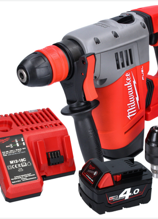 Milwaukee M18 CHPX-401 Cordless Combi Hammer 4.0 J SDS Plus Brushless 18V + 1x Battery 4.0Ah + Charger