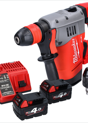 Milwaukee M18 CHPX-402 Cordless Combi Hammer 4.0 J SDS Plus Brushless 18V + 2x Batteries 4.0Ah + Charger