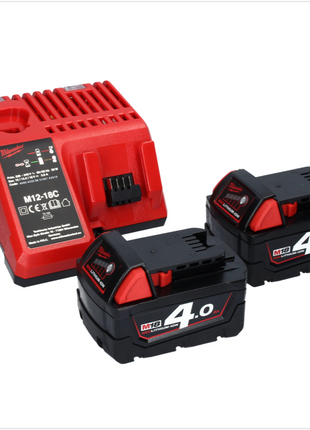 Milwaukee M18 CHPX-402 Cordless Combi Hammer 4.0 J SDS Plus Brushless 18V + 2x Batteries 4.0Ah + Charger