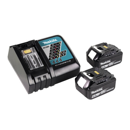 Makita DUB 184 RG cordless blower 18 V brushless + 2x rechargeable battery 6.0 Ah + charger