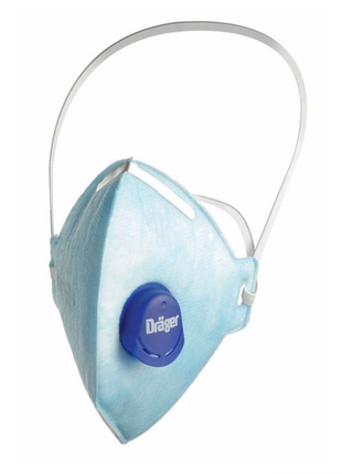 Dräger X-plore 1720 NR D V Halbmaske 20 Stück ( 2x 3951084 ) FFP2 Partikelfiltrierend Universalgröße mit CoolMAX Ventil Atemschutzmaske - Toolbrothers