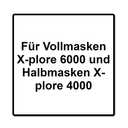 Dräger Rd40 P3 R Kit: Filtres à particules pour masques complets X-plore 6000 et demi-masques X-plore 4000  ( 3x 6738932 )