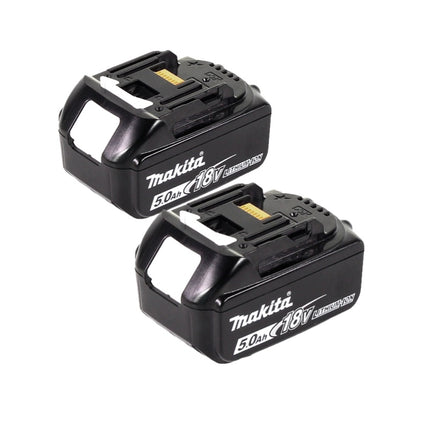 Cortacésped a batería Makita DLM 432 T2 36 V (2x 18 V) 43 cm sin escobillas + 2x batería 5,0 Ah - sin cargador