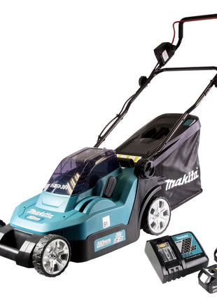 Makita DLM 382 RM2 batterie tondeuse 36 V ( 2x 18 V ) 38 cm 40 l + 2x batterie 4,0 Ah + chargeur